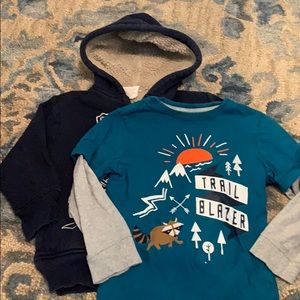 Hoodie and Long-sleeve T-shirt.